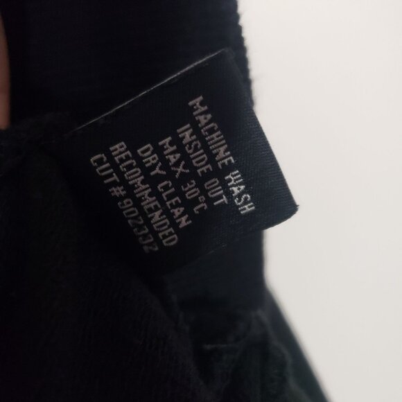 BCBG Maxazria Womens Y2K Black‎ Rhinestone Studded Track Jacket Size M Bling - Picture 10 of 12